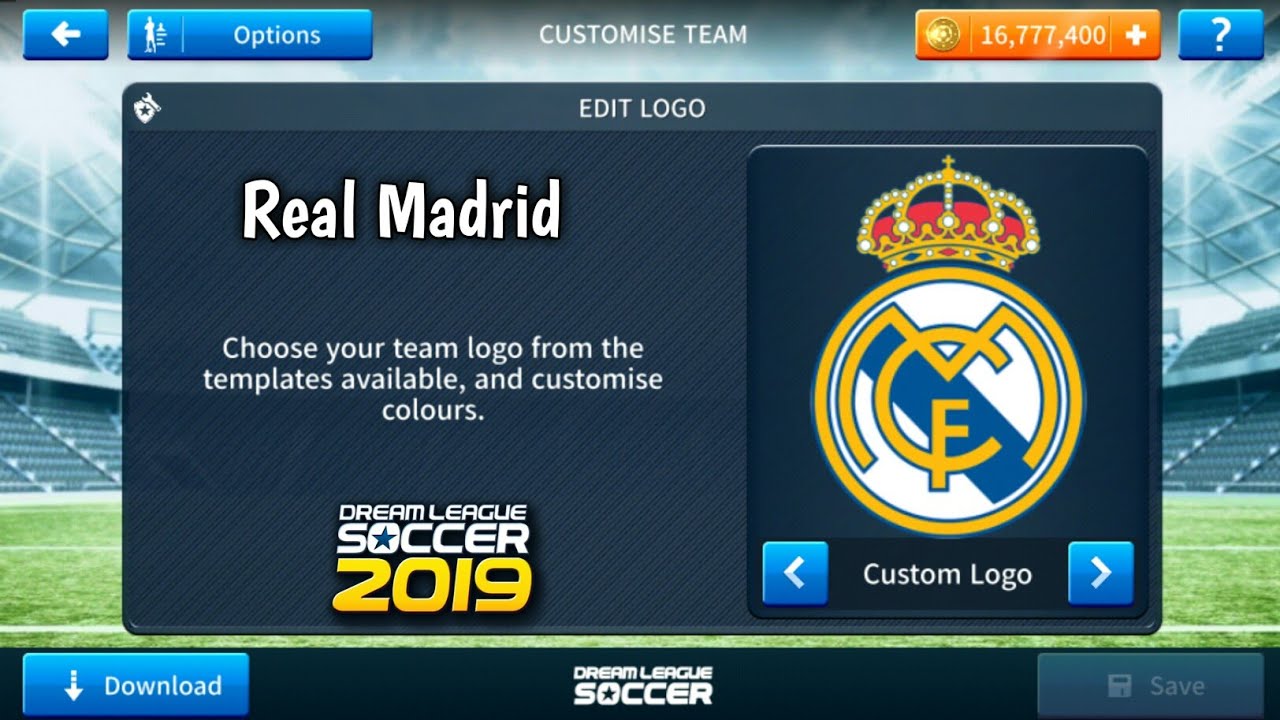 How To Import Real Madrid Logo And Kits In Dream League Soccer ...