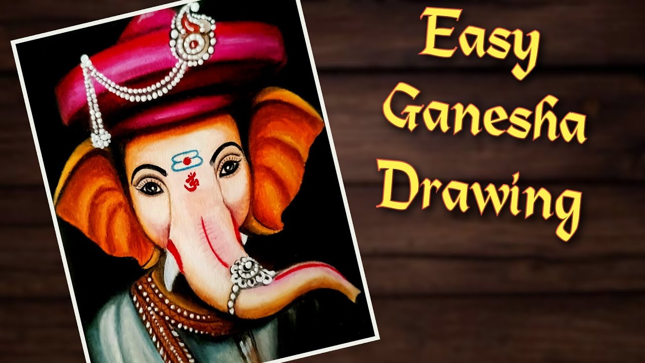 Easy Lord Ganesha Drawing | Easy Ganesh / Ganpati Drawing | Easy ...