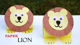 Paper Lion  How to Make Paper Lion  DIY Paper Animal Crafts  Easy Tutorials