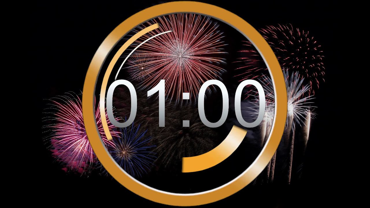 New Year Countdown 2024 last 60 secound / 1 minute TIMER YouTube