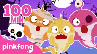 best halloween songs for kids chumbala halloween zombie sharks cars compilation pinkfong