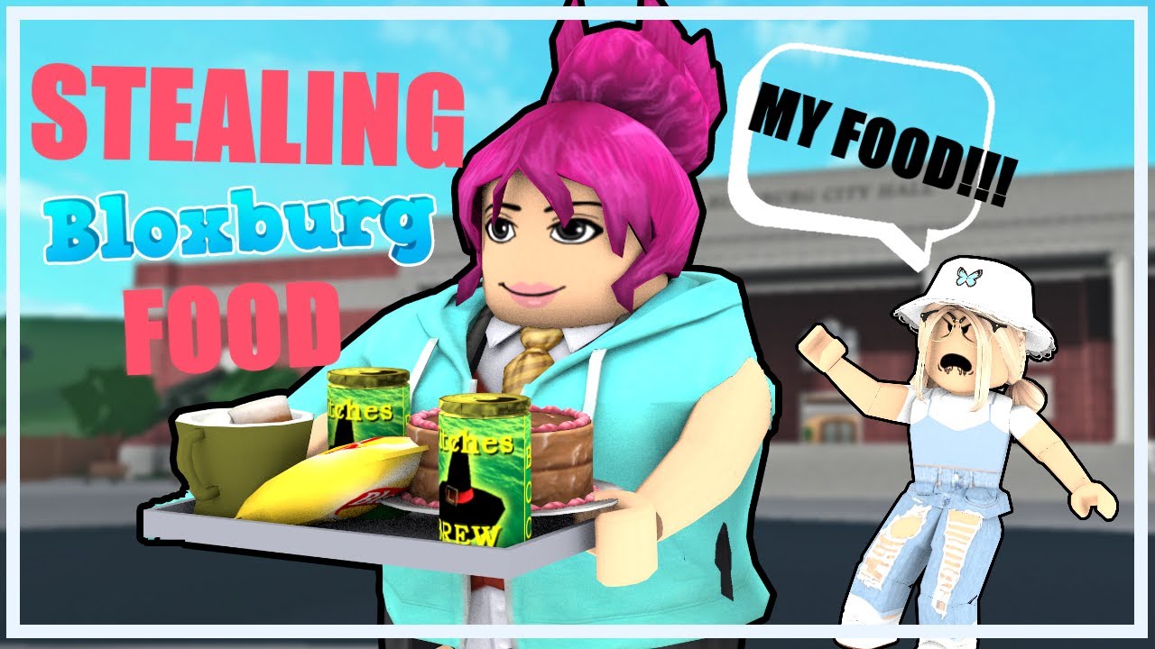 Stealing FOOD in BLOXBURG - YouTube