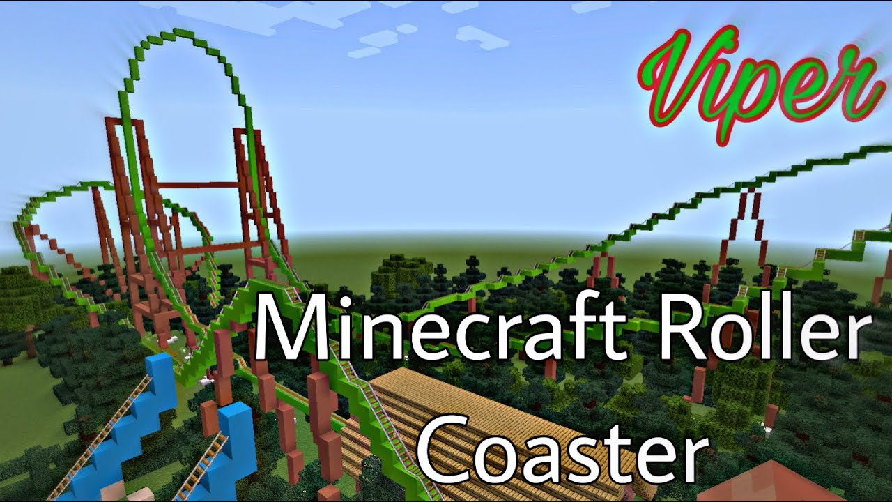 Realistic Minecraft Roller Coaster | Viper | Intamin Launch Coaster ...