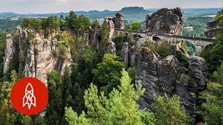 A View from Germanys Bastei Bridge