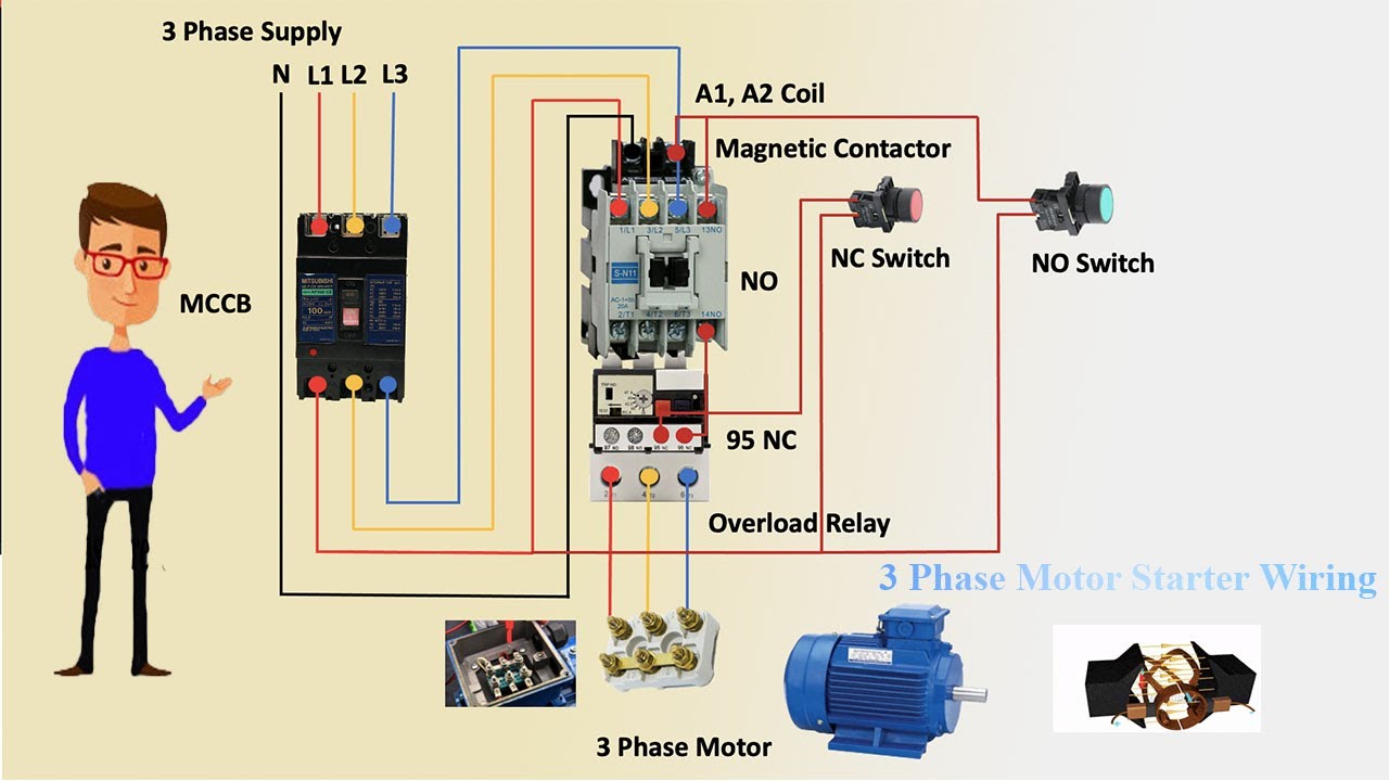 Wiring A 3 Phase Motor Starter