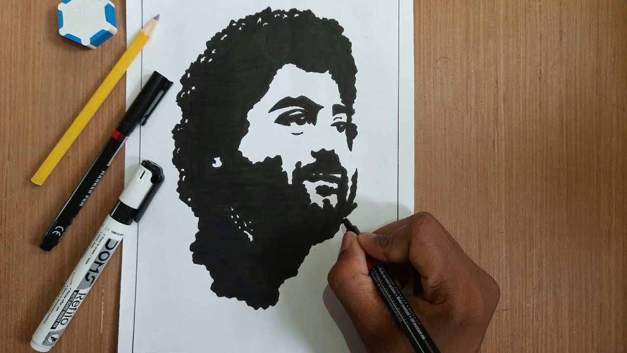 Arijit Singh drawing || How to draw Arijit Singh with marker - YouTube