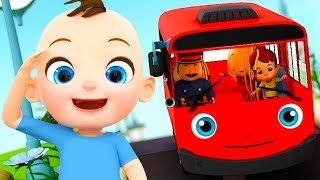 baby takes the bus wheels on the bus more nursery rhymes kids songs