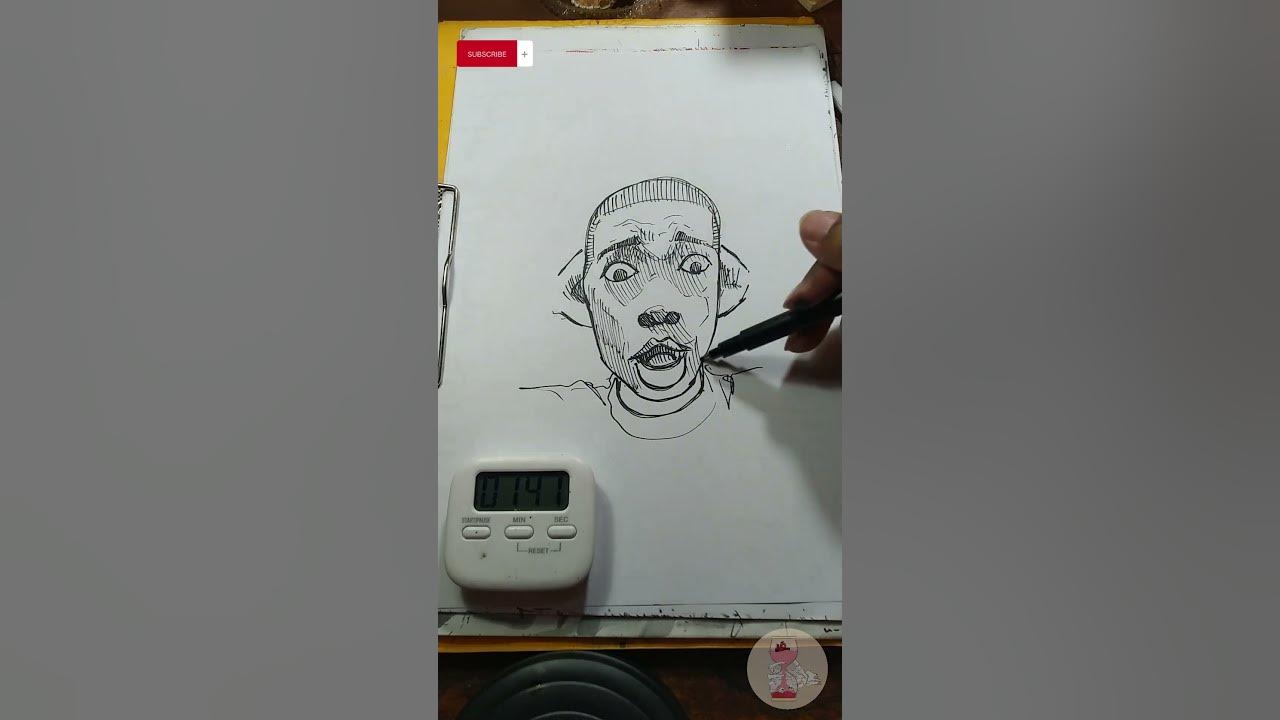 Draw Shocked Black Guy meme in 5 minutes #meme #memeart #sketch # ...