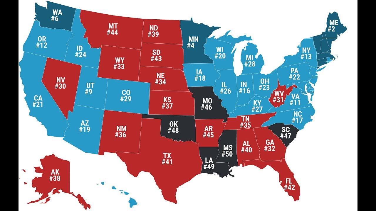 Most Dangerous States Map