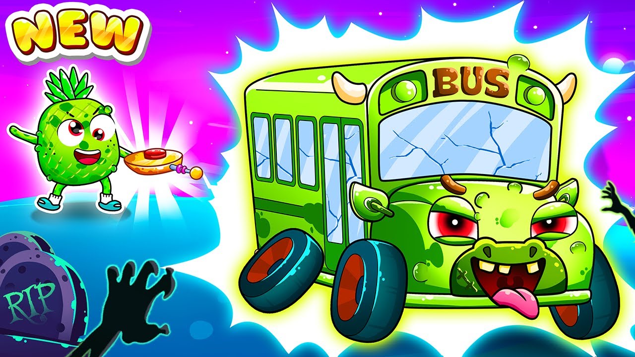 Zombies On The Bus Song 🧟‍♀️ Scary Zombie Bus Is Coming 🚌😈 | Yum Yum ...