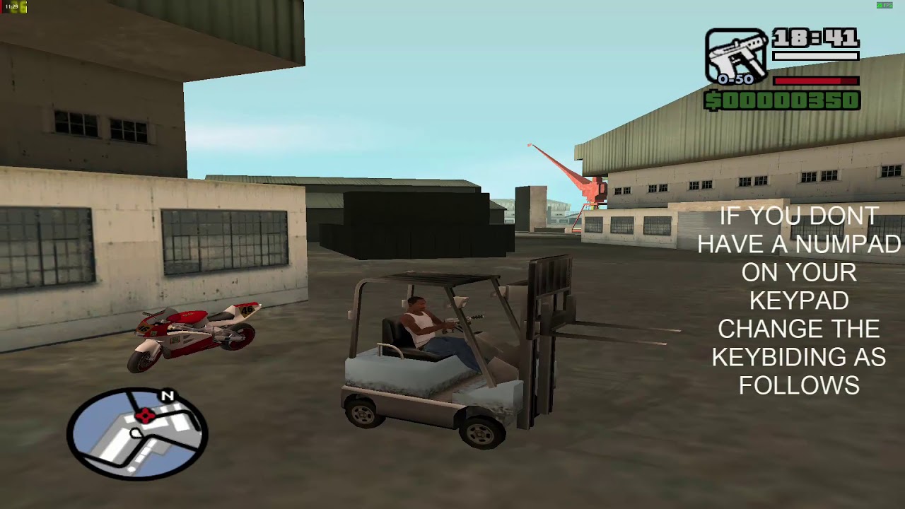 GTA San Andreas - How To Use The Forklift With Redefining The Keys ...