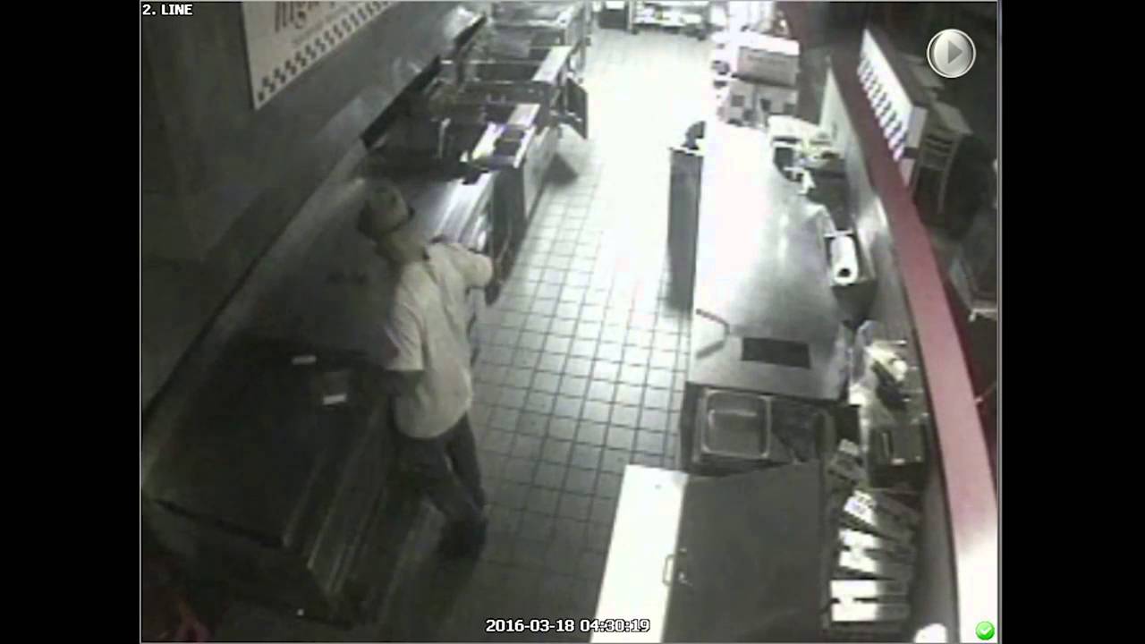 Burglar makes burgers at Five Guys - YouTube