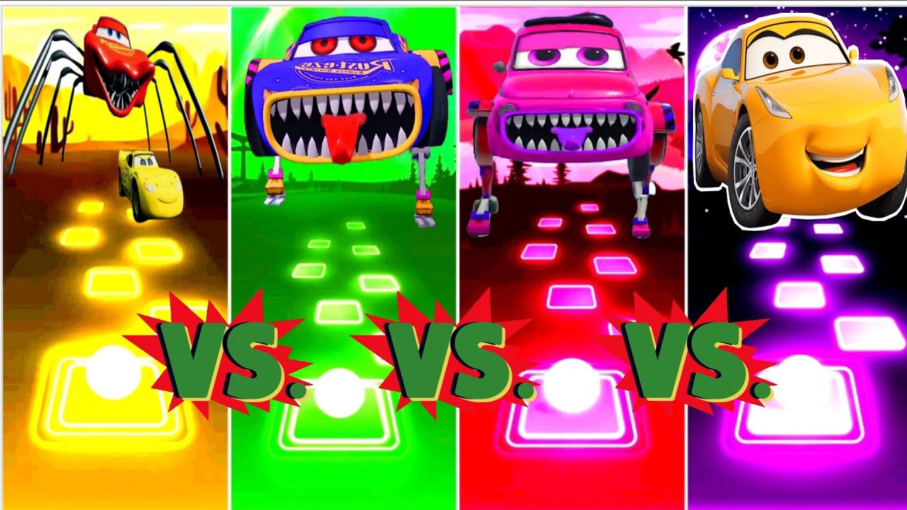 Cars 3 vs McQueen Eater Meme vs Pink Robot Eater vs Blue Robot Eater ...