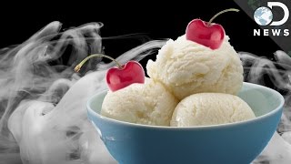 Make Delicious Ice Cream In 30 Seconds With Dry Ice!