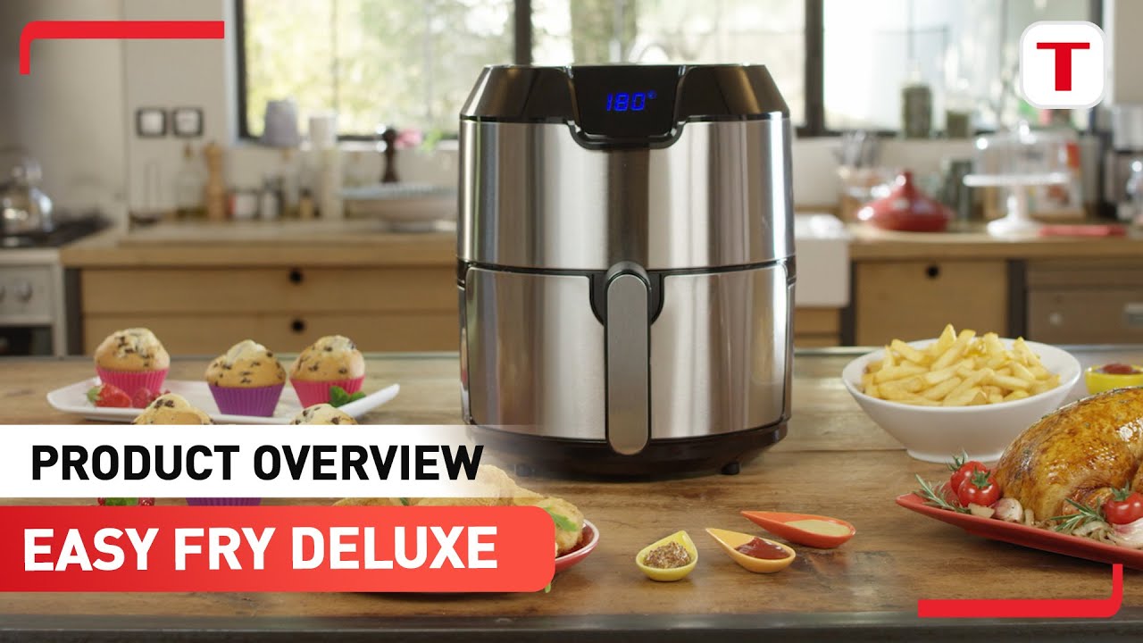 Discover Tefal Easy Fry Deluxe Digital Air Fryer EY401D - YouTube