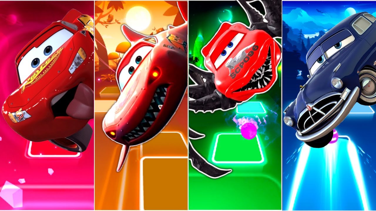 Lightning McQueen🆚Shark McQueen🆚Spider Eater McQueen🆚Doc Hudson | Who ... image.