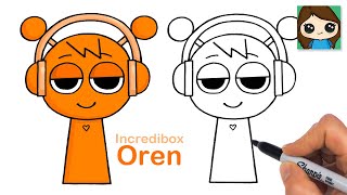 How to Draw Oren Sprunki | Incredibox