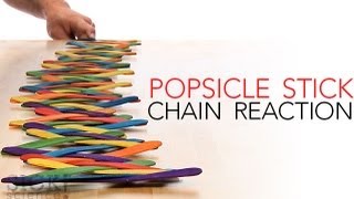 Popsicle Stick Chain Reaction - Sick Science! #144