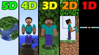 minecraft in 1D vs 2D vs 3D vs 4D vs 5D | Doovi