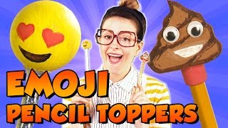 DIY Emoji Pencil Topper Craft + Fan Mail Shout Outs! | Cool School Crafts with Crafty Carol