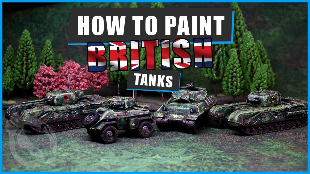 How to EASILY Paint British WW2 Tanks for Achtung Panzer and Bolt ...