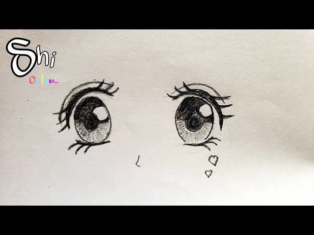 How to draw eye anime , vẽ mắt anime đơn giản chi tiết| step by ...