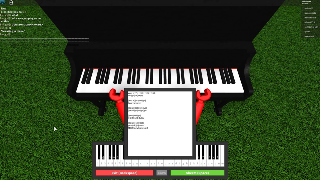 Good Sheet Music For Roblox Got Talent Piano - Free Robux Codes Site 4F0