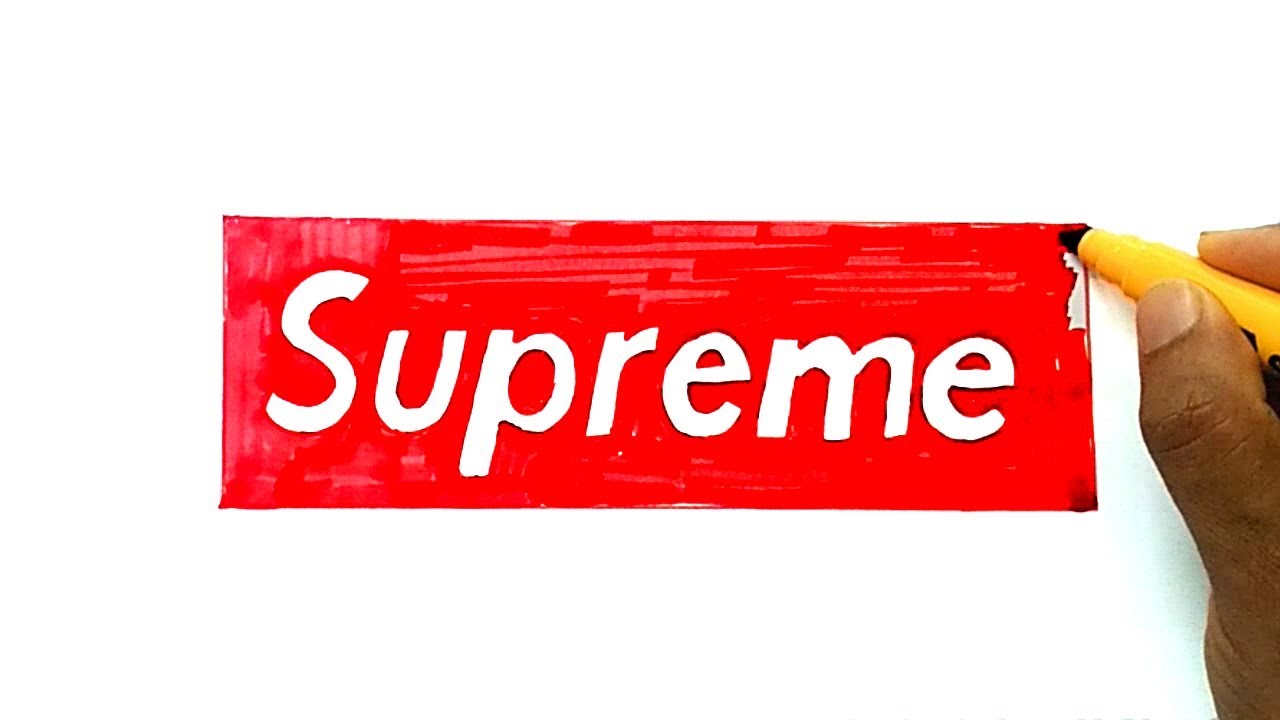 How to Draw the Supreme Logo - YouTube