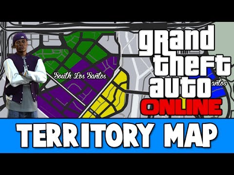 GTA 5 Gang Turf Map