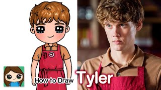 How to Draw Tyler Galpin | Netflix Wednesday Addams Family