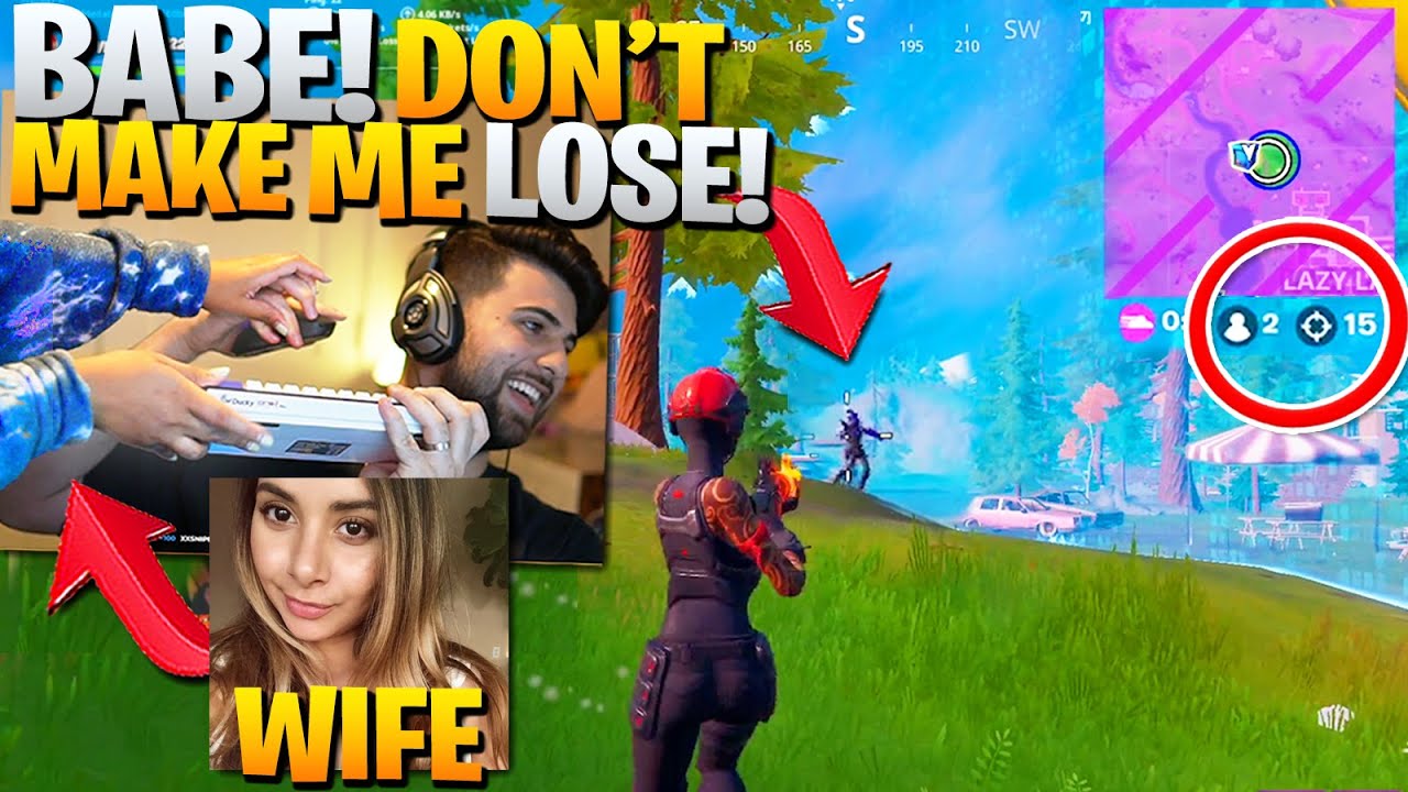 My Wife TOOK OVER My Stream! She WON a Game! (Fortnite Battle Royale ...