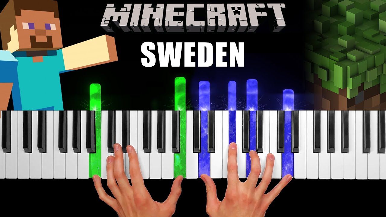 Minecraft - Sweden - Piano Cover & Tutorial - YouTube