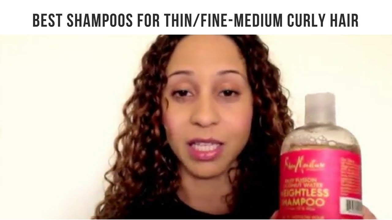 Best Shampoos for Thin/Fine to Medium Curly Hair - YouTube