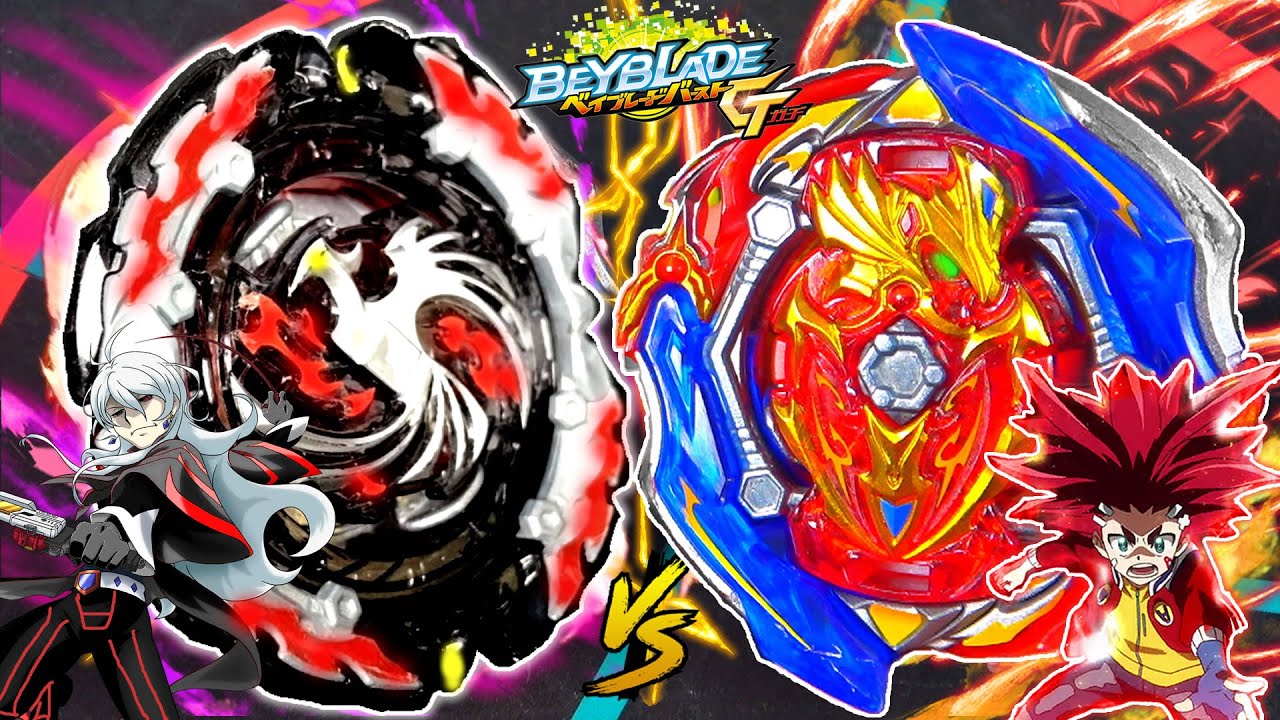 DEAD PHOENIX vs UNION ACHILLES | PHI VS AIGER | Beyblade Burst GT ...