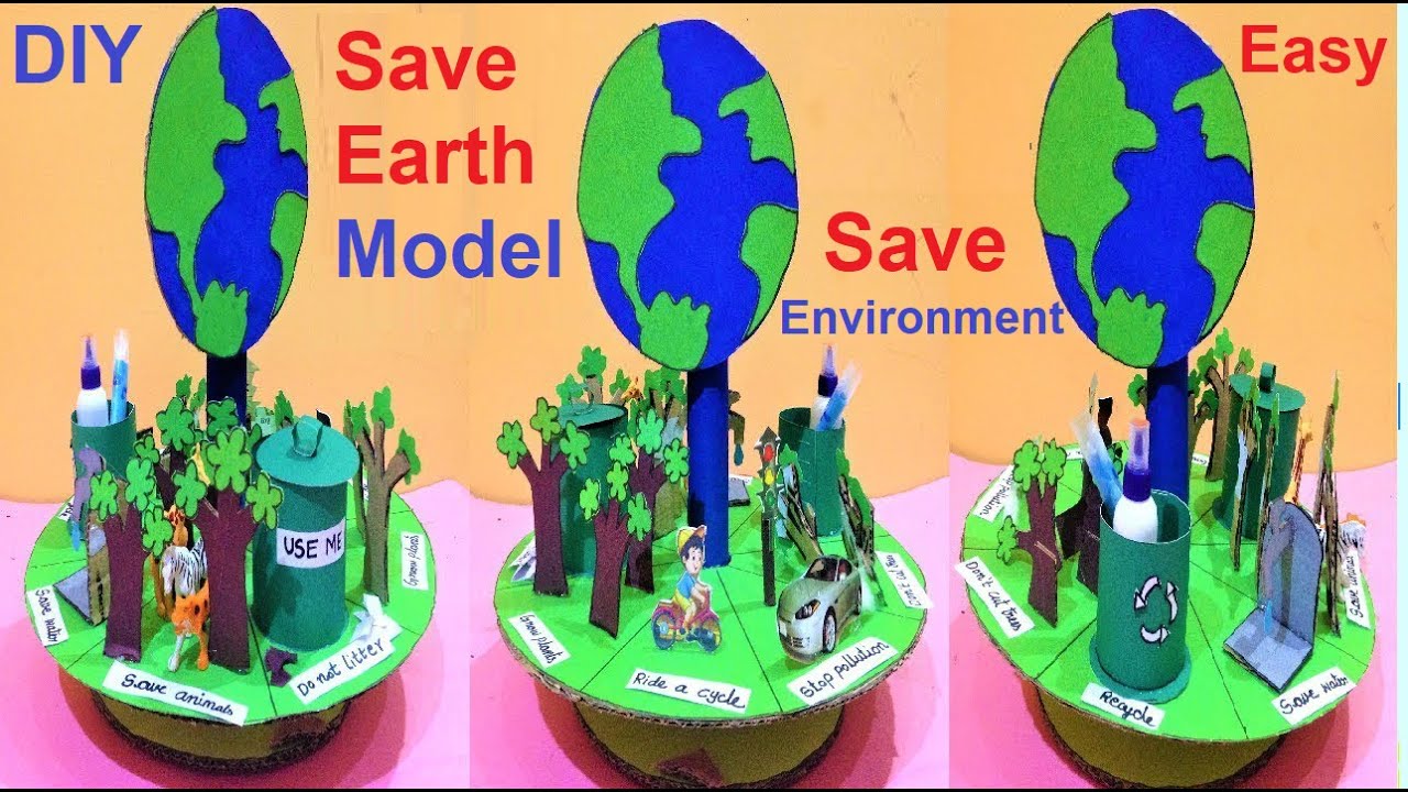 save earth project 3d model | environment model making using ...