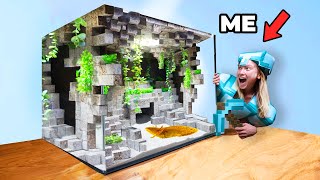 I Built Minecraft IRL for my Axolotl