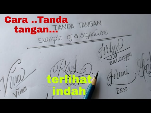 Contoh Tanda Tangan Sederhana – Pigura