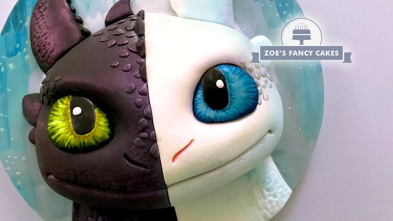 Night Fury cake Light Fury How To Train Your Dragon, birthday cake ...