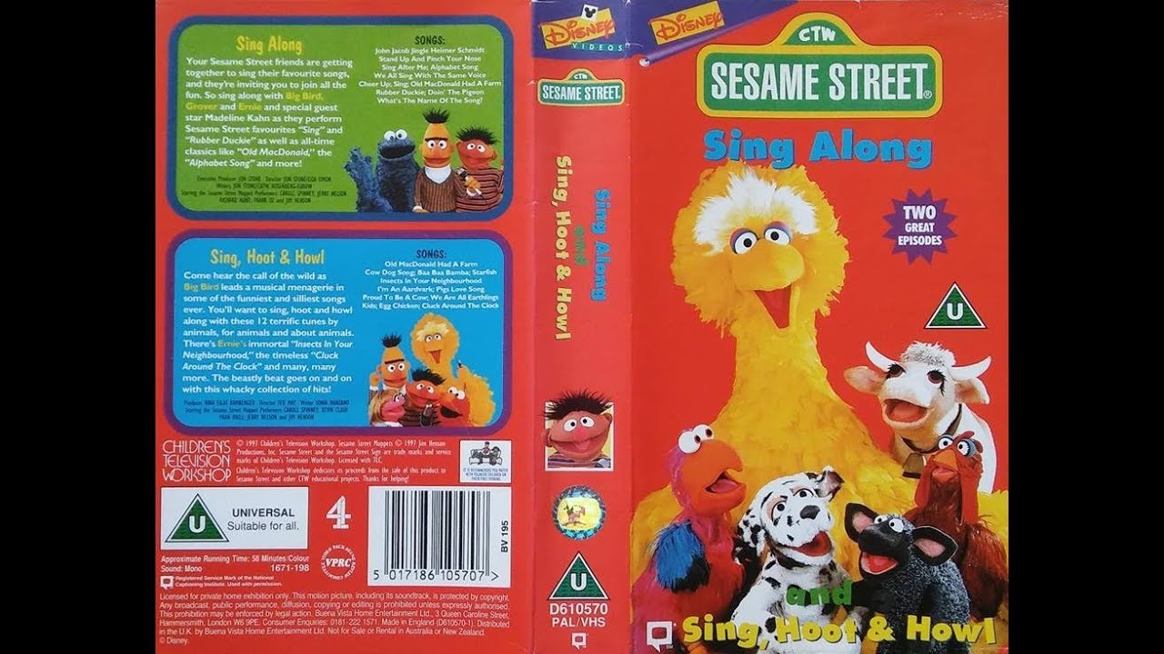 Disney Sesame Street VHS