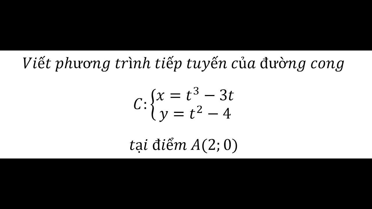 Viết Phương Trình Tiếp Tuyến Của Đường Cong - Hướng Dẫn Chi Tiết và Dễ Hiểu