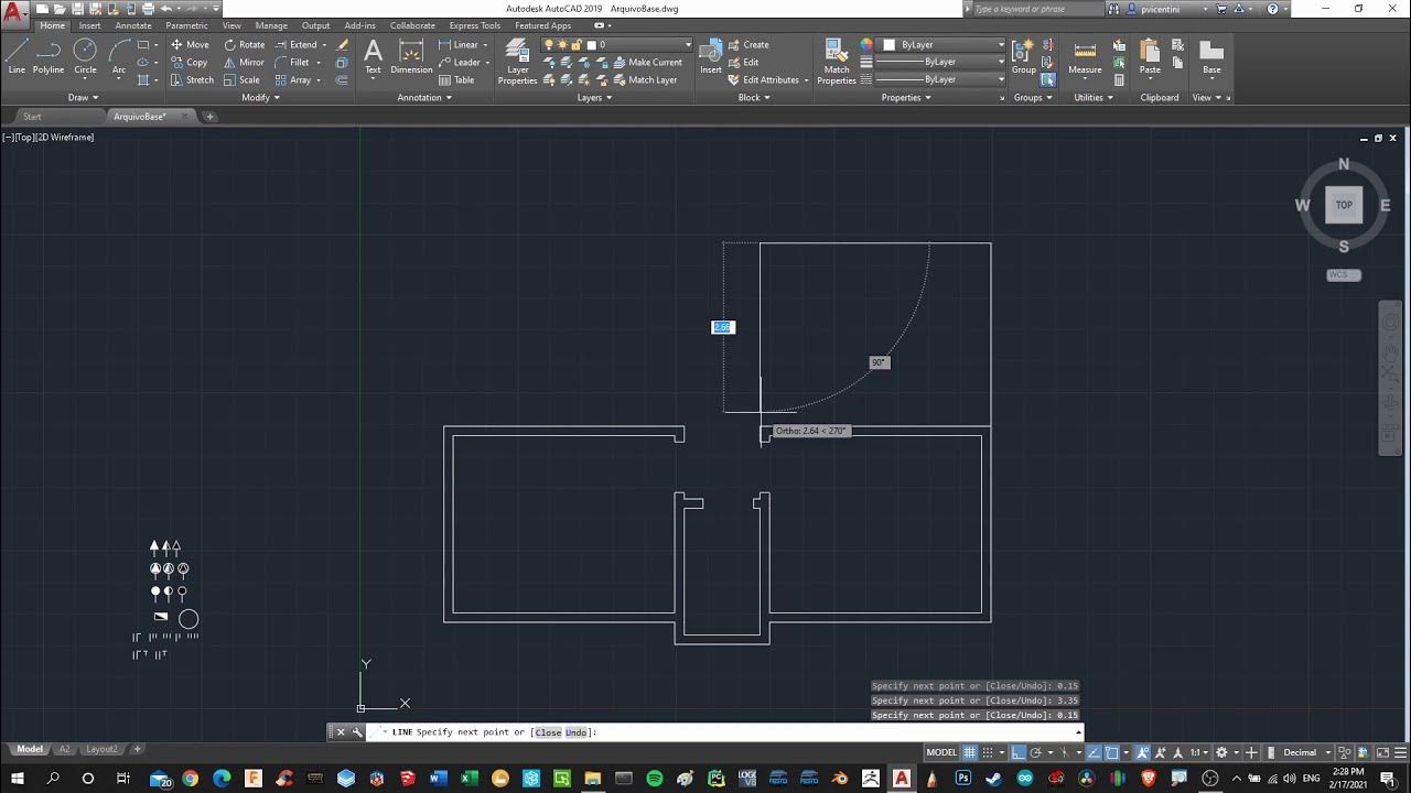 Planta elétrica Autocad: Parte civil #4 - YouTube