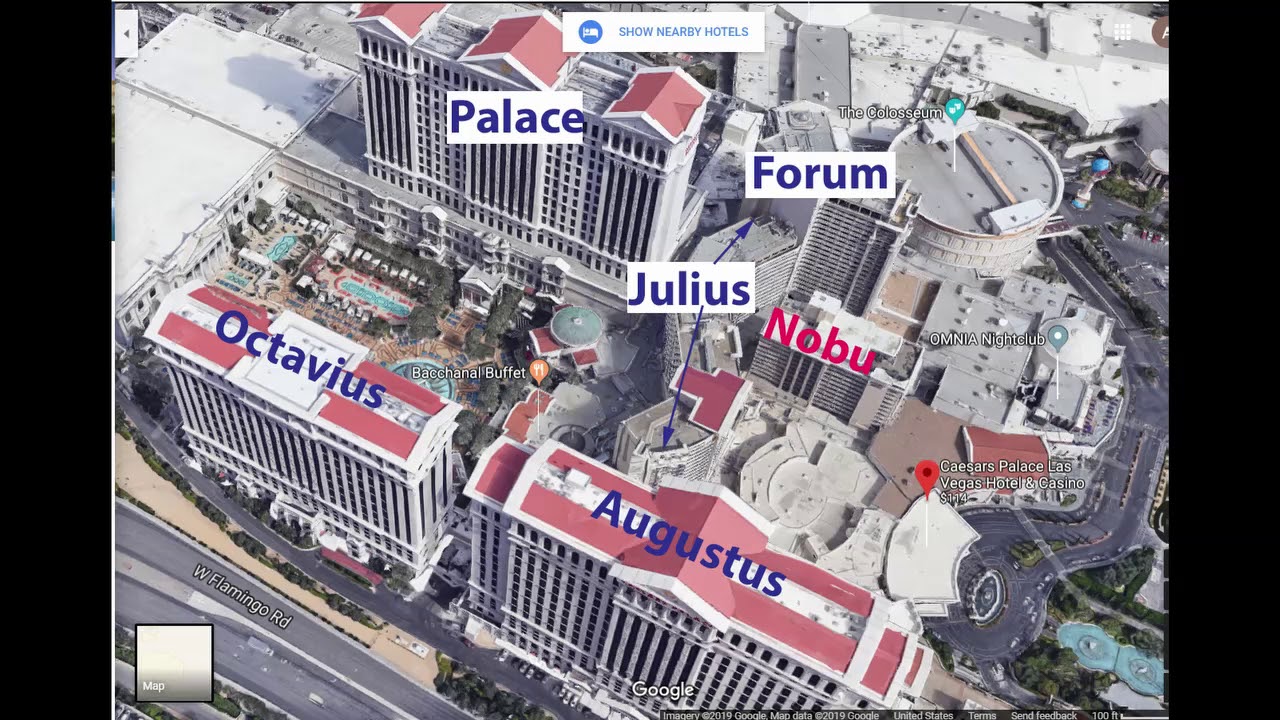 Caesars Palace Las Vegas Floor Map