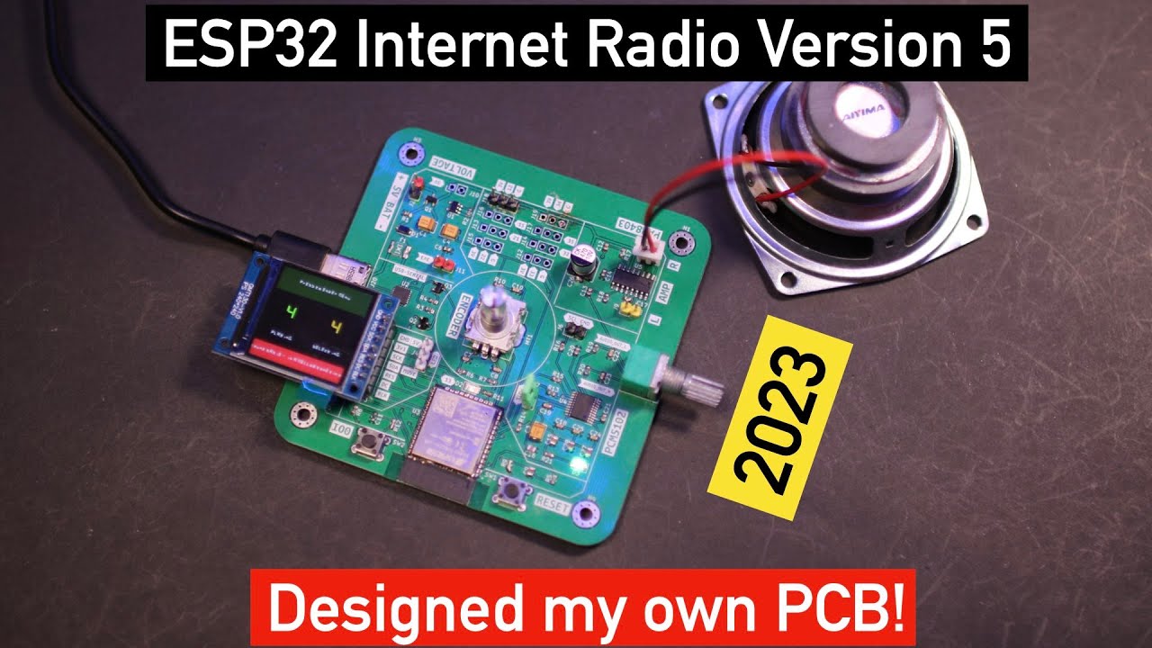 ESP32 internet radio v5 : Building a Compact Internet Radio with