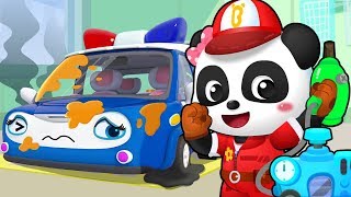 super car mechanic monster truck firefighter song kids songs kids cartoon babybus