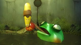 larva frog in the swamp cartoons for children larva official