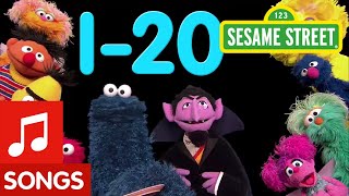 Sesame Street: 1-20 Songs | Number of the Day Compilation