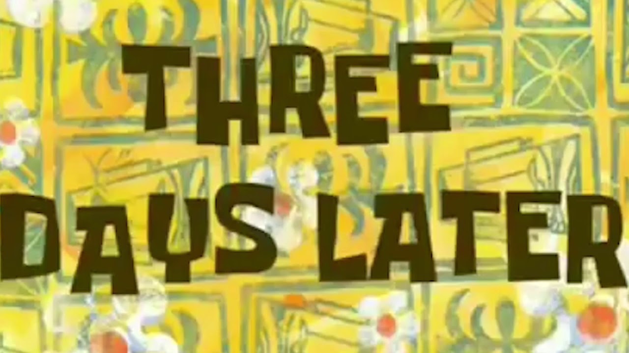 THREE DAYS LATER / SPONGEBOB FREE VIDEO NO COPYRIGHT FOR VLOG - YouTube