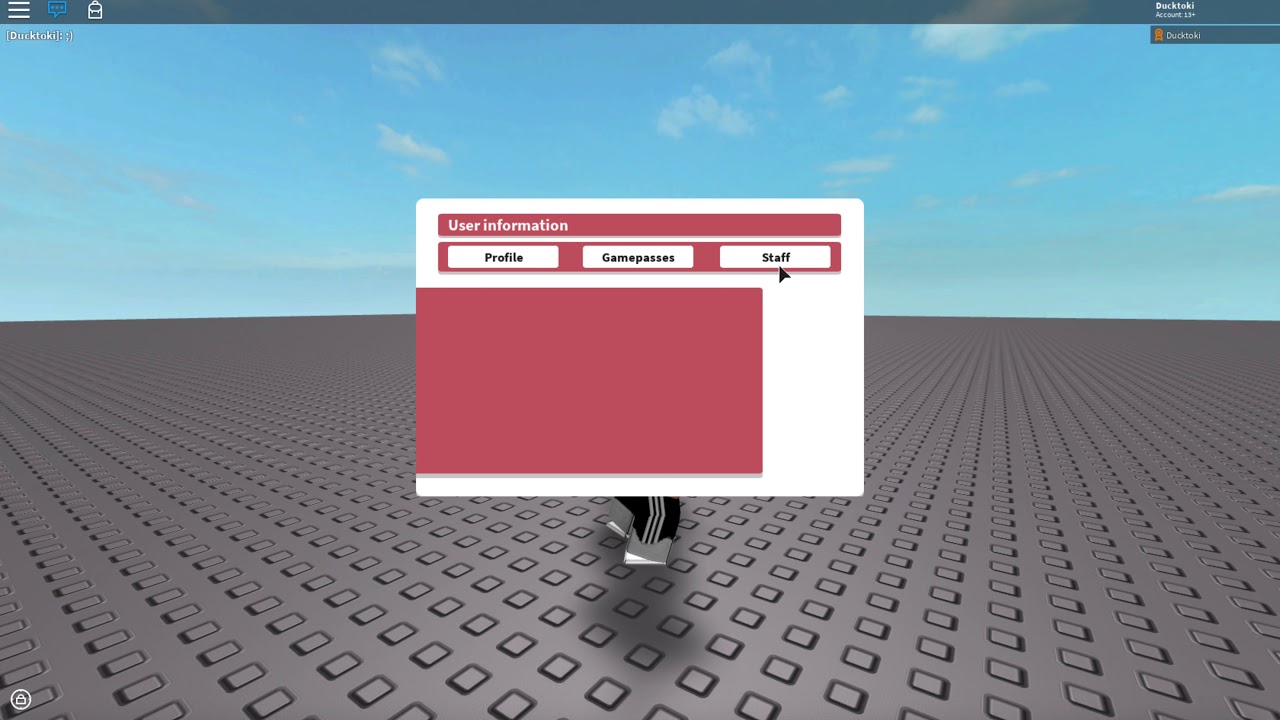 Roblox Game UI