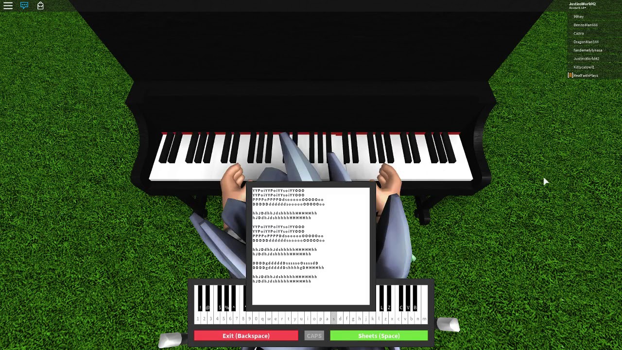 DEMONS - IMAGINE DRAGONS / ROBLOX PIANO SHEETS - YouTube