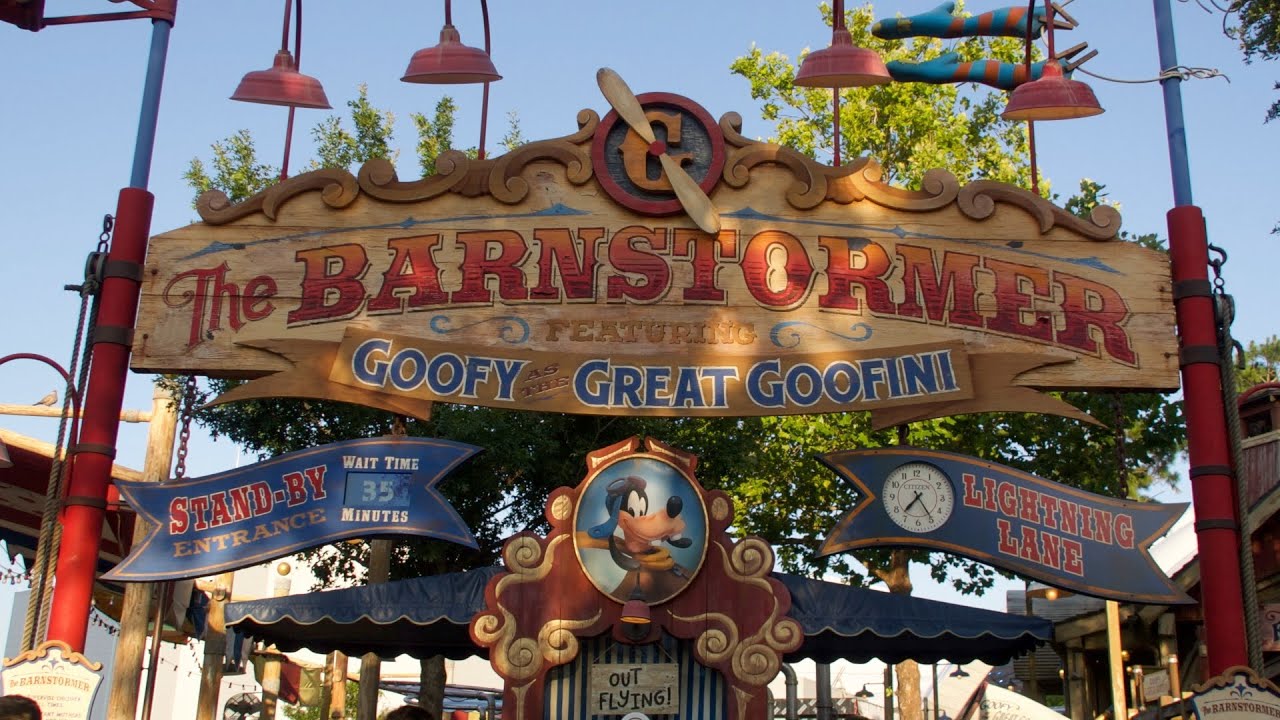 The Barnstormer Roller Coaster at Magic Kingdom in Walt Disney World ...